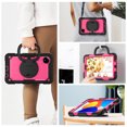 thumbnail image 6 of For Xiaomi Redmi Pad SE 8.7 inch 2024, 360 Rotating Shockproof Cover with Stand, Handle, Shoulder Strap, Rose Panel, 6 of 7