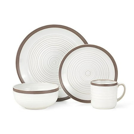 Pfaltzgraff Carmen White Stoneware 16 Piece Casual Dinnerware Set