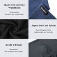 thumbnail image 3 of wirarpa Mens Underwear Modal Trunk Boxer Briefs Short Leg 4 Pack Sizes S-3XL, 3 of 6