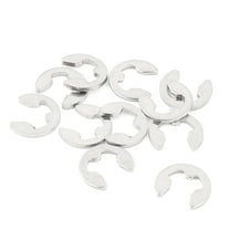 10pcs 304 Stainless Steel Fastener External Retaining Ring E-Clip Circlip 4mm