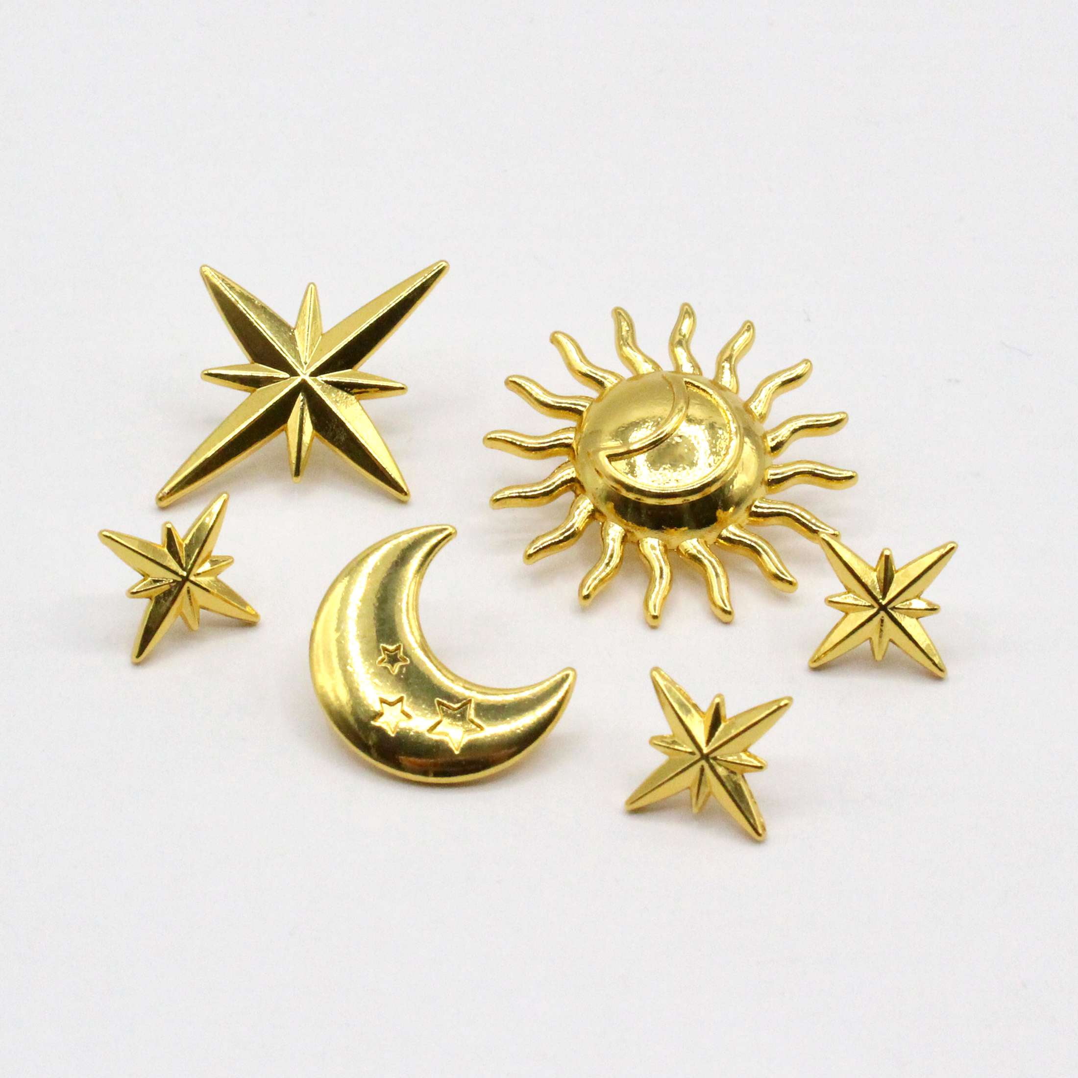 Mainstays Celestial Candle Charms 6 Piece Set for Flute, Pillar and Votive Candles