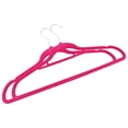 thumbnail image 4 of Juego de perchas VidaXL de plástico duradero, 100 unidades, terciopelo rosa, 4 of 8