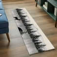 thumbnail image 5 of Deer Forest Runner Rug 2x6 FT,Non Slip Hallway Carpet,Farmhouse Vintage Nature Trees Mountain Washable Soft Floor Carpet Throw Runner Carpet Long Rug for Entryway Kitchen Bedside Sliding Door, 5 of 9