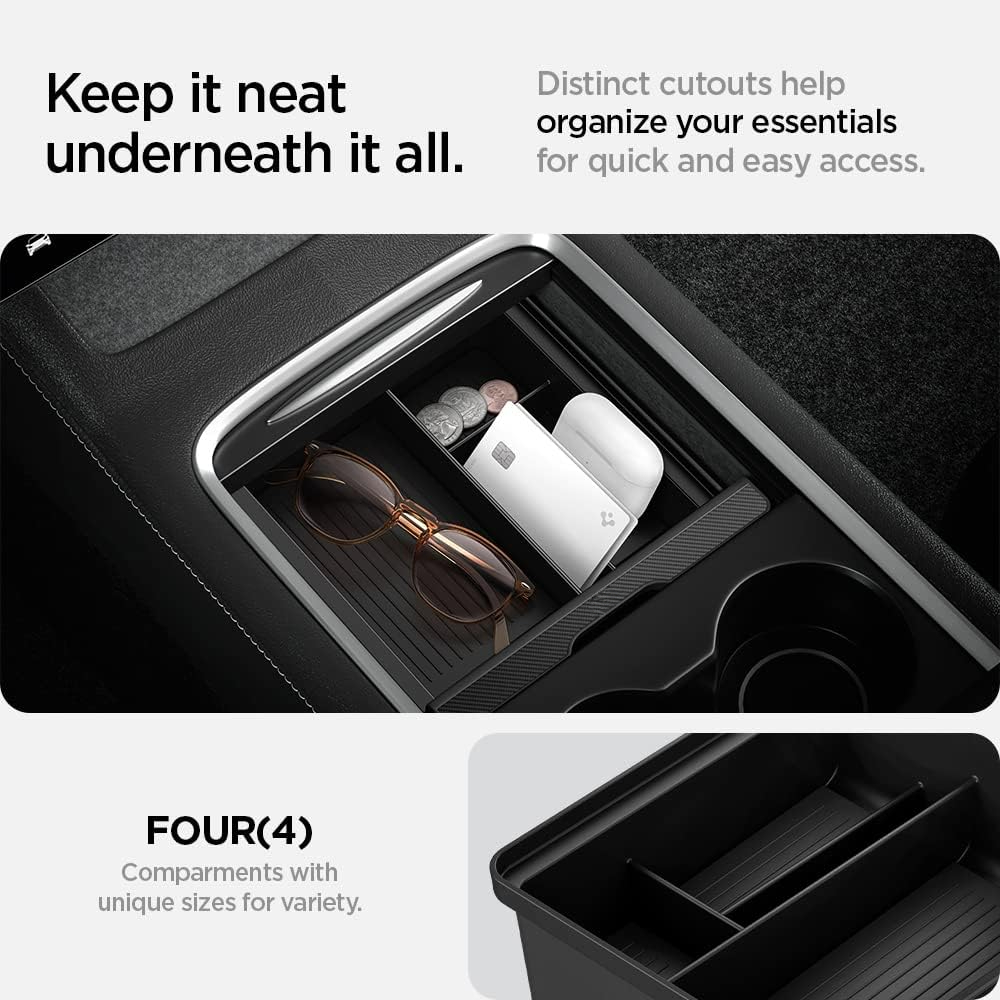 Center Console Organizer for Tesla Model Y (2021-2024) & Model 3 (2021-2023) [Not for Model Y Juniper 2025/26 and Model 3 Highland (2024/25)]