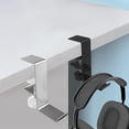 thumbnail image 4 of Qisuw Universal Aluminum Alloy Headphone Hanger Stand for Desk Cabinet Headset Holder, 4 of 13
