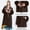 Coffee, variant on Women Plush Lapel Collar Faux Fur Coat Open Front Knee Length Outerwear Warm Pockets Belt Overcoat for Street Walk Grey M