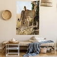thumbnail image 2 of Wildlife Decor Tapestry, Cheetahs Mother and Two Young Baby Looking for Food Dangerous Exotic Animals, Wall Hanging for Bedroom Living Room Dorm Decor, 40W X 60L Inches, Tan Black, by Ambesonne, 2 of 5