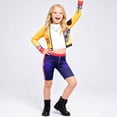 thumbnail image 4 of Girls Costumes Cosplays Clothes Halloween Christmas Performance Cosplays Costumes Suit Shirts Shorts Coat Sticker Suit 4 piece sets, 4 of 8