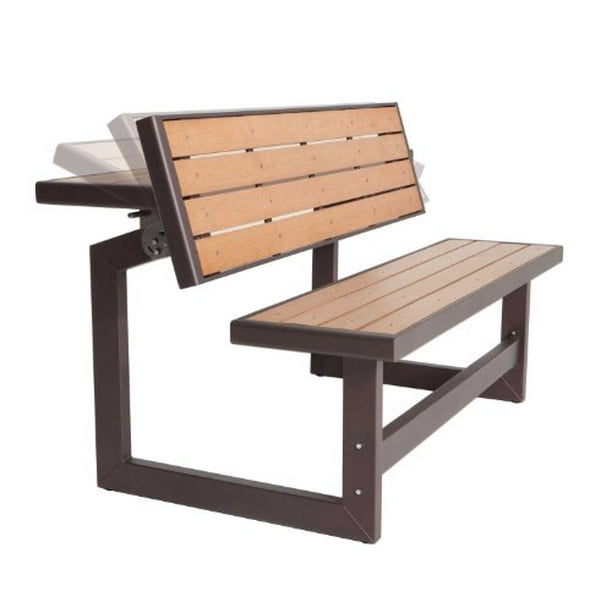 Lifetime 60054 Convertible Bench / Table, Faux Wood Construction
