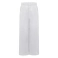 thumbnail image 4 of Aislor Boys Celebration of Spirit Palazzo Pants Liturgical Worship Praise Dance Satin Wide Leg Trousers White 12, 4 of 7