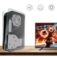 thumbnail image 3 of Faceplate with Cooling Vents for PS5 Disc Edition Face Plate Console Cover Replacement Side Plate Shell Dustproof Accessories for PlayStation 5 Transparent, 3 of 6