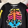 thumbnail image 5 of Kogui Cute Halloween Baby Clothes for Boys Baby Boy Fall Winter Clothes Toddler Kids Outfits Long Sleeve Sweatshirt Tops + Joggers Pants Set Size 2T 3T (Hot Pink,2-3 Years), 5 of 8