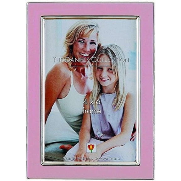 Rosy Pink enamel   silver contemporary design by Dennis Daniels - 4x6