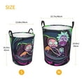 thumbnail image 5 of Rick And Morty Laundry Basket Circular Laundry Hamper Dirty Clothes Storage Bucket Toy Organizer With Handles For Bedroom Bathroom College Dorm Medium, 5 of 8