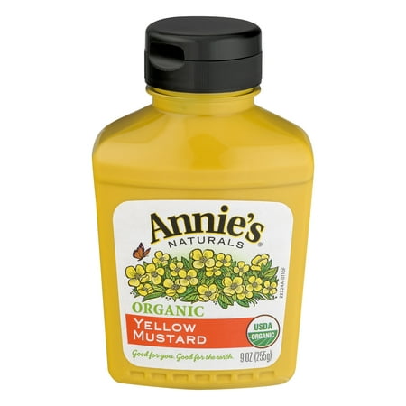 Mild Yellow Mustard - (2 Pack) Annie's Organic Yellow Mustard, 9 oz Bottle