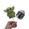 Disney 391685021C4 Mandalorian the Child Marshmallow Lillipops - Set of 4