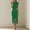 *Green, variant on ClodeEU Womens Summer Round Neck Sleeveless Dress with Pocket,Long Office Bodycon Dress For Work Hot Pink,Womens Plus XXL