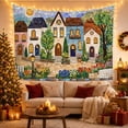 thumbnail image 3 of Village Street Mosaic with Stained Glass Tile Where, Mystical Fantasy for Space Lovers, Galaxy Room Decor, Mother'S Day Gift, Tapestry Wall Hanging for Bedroom and Dorm, 3 of 7