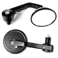 thumbnail image 2 of Universal Round Bar End Mirrors Over Under Handlebars 7/8" Hollow Bars Compatible with Most Harley Davidsons, Suzuki, Honda, Kawasaki Cruisers, Touring Bikes, Sport Bike, Scooters Side Rear View, 2 of 4