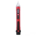 thumbnail image 2 of Digital NonContact Current, Voltage Detector Test Pen Socket para Foco Testers Cord Light Extension Measuring Instrument AC121000V Yellow Black, 2 of 7