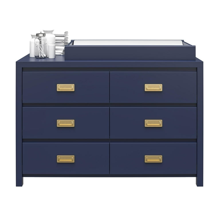Little Seeds Monarch Hill Haven 6 Drawer Changing Dresser Navy