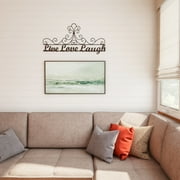 Metal Cutout-Live Laugh Love Decorative Wall Sign-3D Word Art Home Accent Decor-Modern Rustic or Vintage Farmhouse Style by Lavish Home