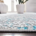 thumbnail image 5 of SAFAVIEH Amelia Jimmy Dot-Print Area Rug, Gray/Turquoise, 6'7" x 6'7" Round, 5 of 11