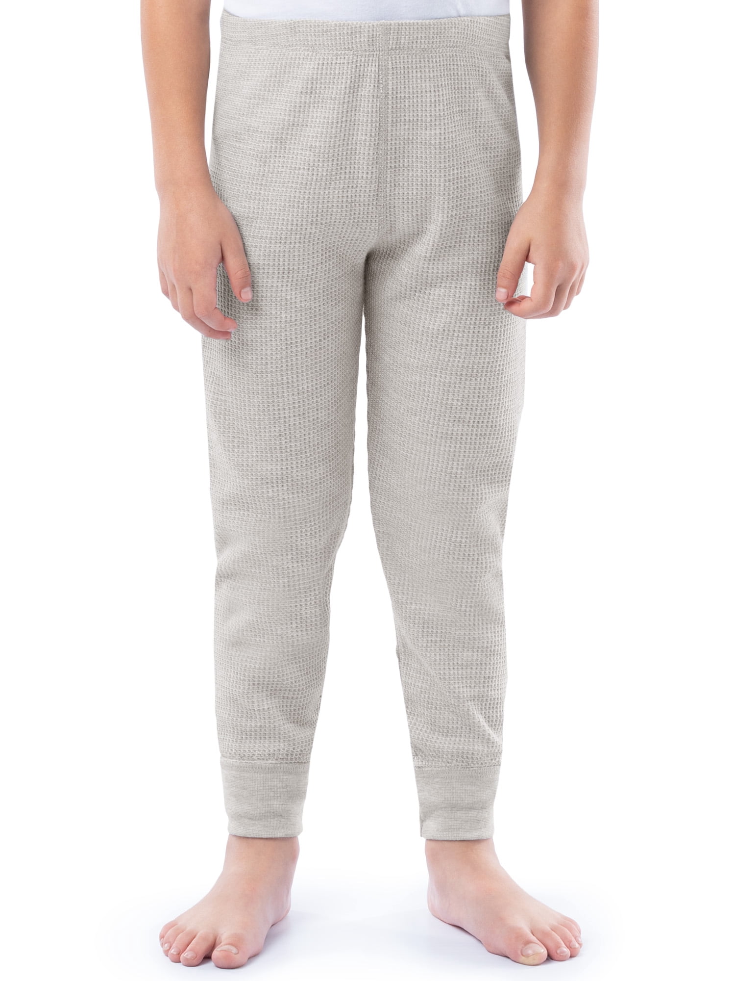 Athletic Works Boy's & Girl's Waffle Thermal Underwear Crew Top & Bottom Set, Sizes XS-XXL