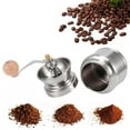 thumbnail image 2 of NFTIGB Portable Stainless Steel Manual Coffee Grinder with Adjustable Ceramic Core Coffe Bean Pepper Mill for Household Kitchen and Travel, 2 of 6