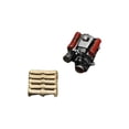 thumbnail image 1 of 1:64 Diorama Miniatura Modelo de Motor Manualidades Coche Garaje Modelo Accesorio Juguete para rojo, 1 of 9