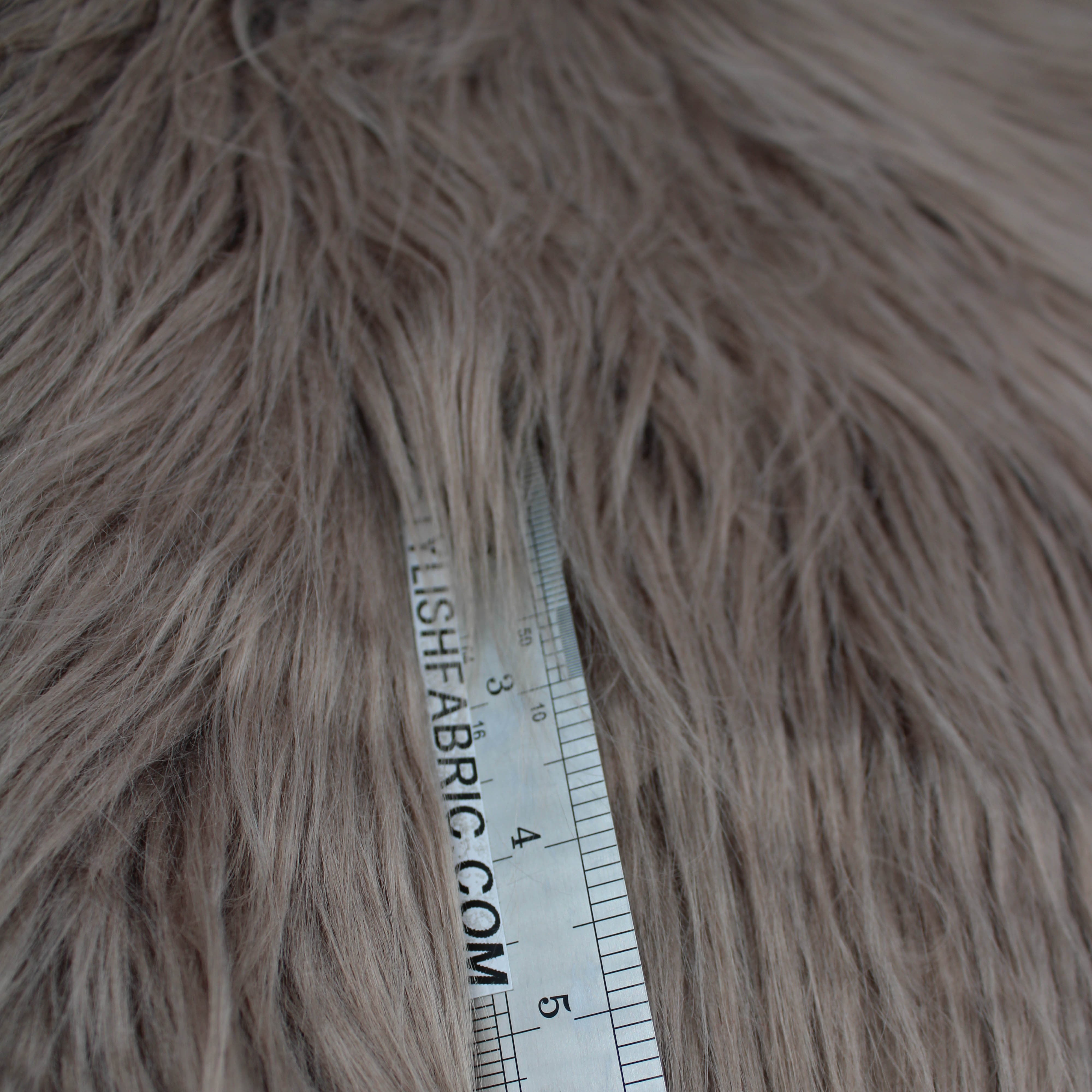 Low priced fake fur fabric by the meter, long hair, dark grey - YF360TT  Dk.Grey