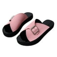 thumbnail image 2 of Clearance Under 4$ Men,AXXD Women's Shoes Solid Color Minimalistic Weave Straw Weaving Thick Bottom Sandals Slippers Flip Flop for New Trends Pink 6.5, 2 of 8