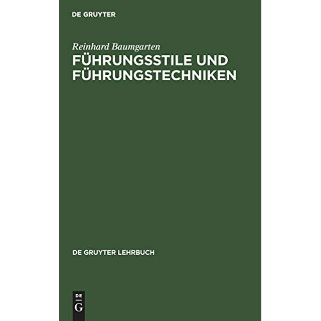 Frungsstile und Frungstechniken (de Gruyter Lehrbuch) (Édition Allemande)