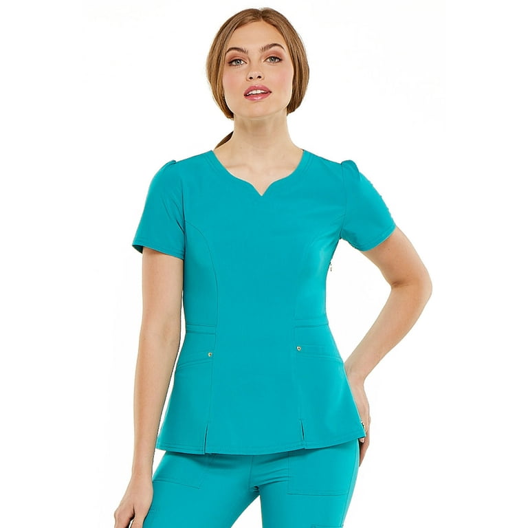 Heartsoul Love Always Scrubs Top for Women V Neck HS670 XL