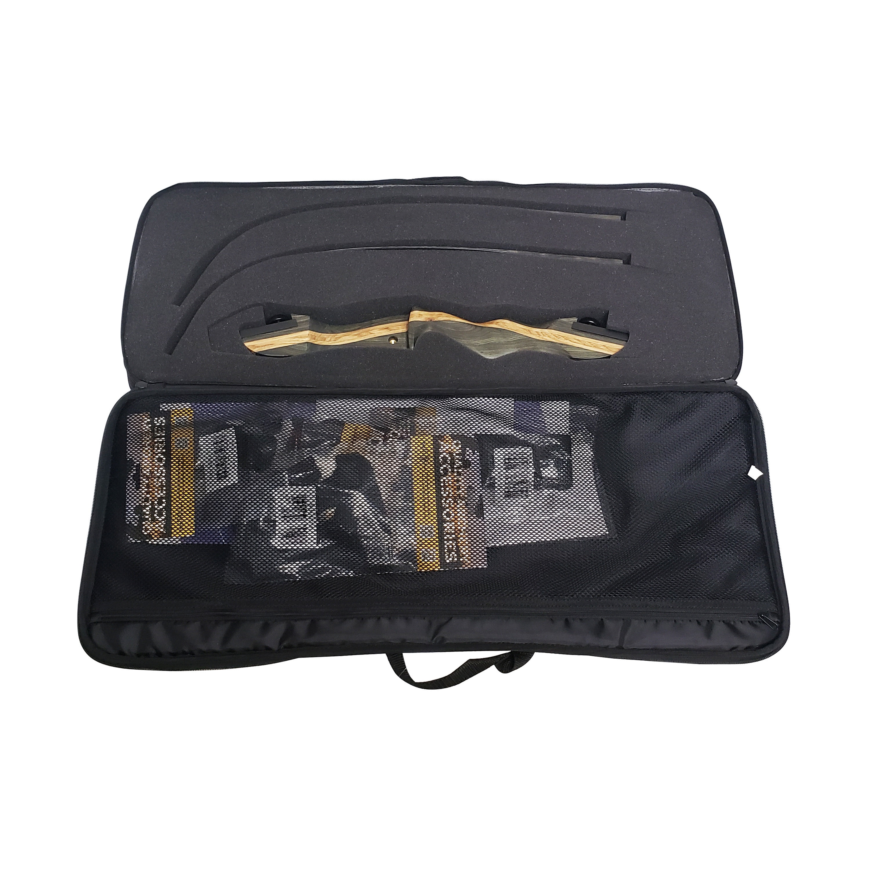 Southland Archery Supply Junior 58" Takedown Archery Recurve Bow Package for Youth Traditional Wooden Hunting Target Beginners - Left Hand - 18 LBS.