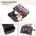 thumbnail image 4 of Pzuqiu Abstract Print Crossbody Bags Leather Women Minimalist Craftsmanship Small Leather Crossbody Bags for Women Metal Chain Strap for Party and Special Occasions, 4 of 7