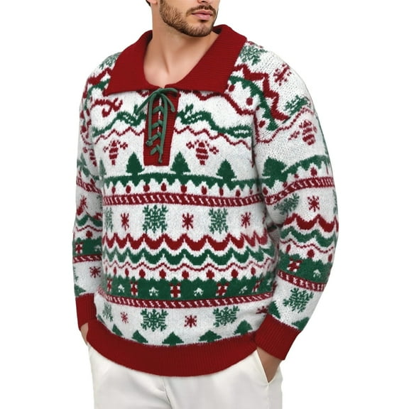 Christmas Sweaters for Women Sweater Coat Autumn Style Color Pattern Cardigan Knitwear For And Ugly Christmas Sweaters