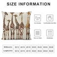 thumbnail image 5 of Awypu  Giraffes Throw Pillow Covers 18X18,Cute Wild Animal Cartoon Cushion Cases Decorative Pillow Cases for Couch Sofa Bedroom 12x12in, 5 of 5