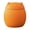 Orange, variant on AFACUHX Ceramic Cat Design Tea Canister with Lid 180ml Mini Storage Jar for Tea Coffee Herb Sugar Spice Protective and Airtight for Home Kitchen Decor