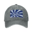 thumbnail image 1 of DouZhe Adjustable Washed Cotton Baseball Cap - Retro Game Controller Prints Vintage Dad Hat Unisex Sports Caps (Gray), 1 of 6