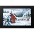 thumbnail image 2 of Bluebird Barn 14x10 Black Modern Framed Museum Art Print Titled - Dashing Through the Snow, 2 of 5