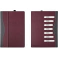 thumbnail image 4 of Laptop Case for 15 inch Microsoft Surface Laptop 7 Windows PC with ARM CPU and AI-Powered Copilot+, PU Leather Folio Stand Laptop Protective Cover, 4 of 7