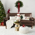 thumbnail image 1 of Adornos navideños de plástico con lazo para colgar, coronas de invierno para puerta de entrada, corona navideña grande, corona verde artificial para puerta de entrada, ventana, paredes, decoración nav, 1 of 6