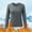 Grey, variant on iOPQO plus size tops for women Women O Neck Lined Thermal Thermal Underwear Slim Tops Long Sleeve Thermal Shirts Winter Tops womens tops