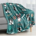 thumbnail image 3 of French Bulldog Gift Blanket, " Bulldog Throw Blanket for Women Men Kids Teens, Bulldog Lovers Gift, Soft Flannel Dog and Paw Print Blanket for Couch Sofa Bed(40"x50"), 3 of 8