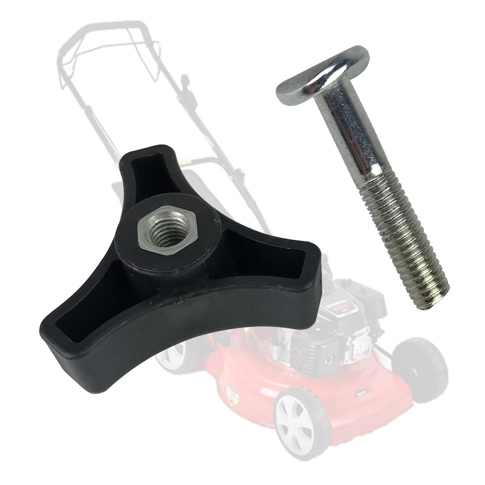 SPRING PARK Lawn Mower Plastic Triangle Handle Knob Nut Screw Bolt Kit Tool Fixing Accessory