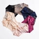 thumbnail image 3 of TrowBridge-bragas de seda satinada para mujer, ropa interior Sexy sin costuras, lencería de encaje para niñas dulces, calzoncillos transpirables acogedores para la salud, 3 of 4