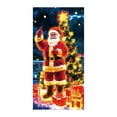 thumbnail image 2 of Decoraciones navideñas de NYlon, puerta fluorescente navideña, cubierta de puerta, fondo, adornos navideños, decoraciones navideñas para exteriores, decoraciones navideñas, decoración navideña, 2 of 6