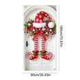thumbnail image 3 of 2026 Christmas Home Party Decoration 1PCS Christmas Door Cover Door Curtain Christmas Day Door And Wall Decoration Desktop Decoration Festival Party Decoration 35x71inches, 3 of 6