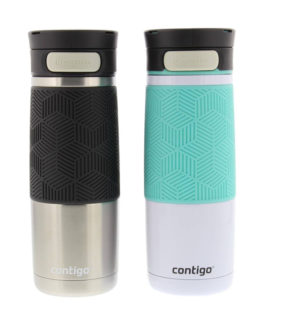 Stainless Steel with Blue Accent Lid Contigo AUTOSEAL Transit Stainless Steel Travel Mug 16 oz